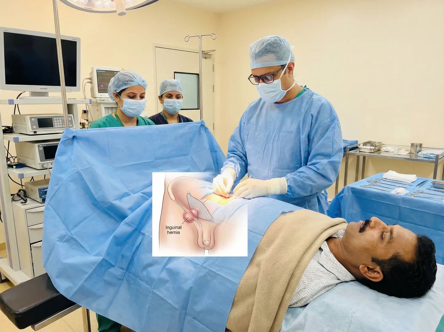 Hernia Surgery Under Local Anaesthesia – section 3