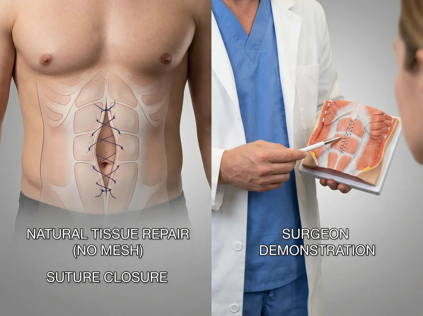 Non-Mesh Hernia Repair – section 3